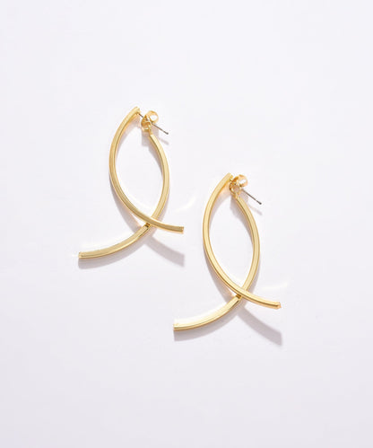 Pack of 2 Gold Plated Designer Drop Earring
