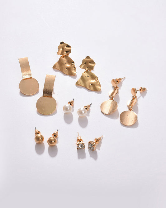 Pack of 12 Gold Plated Designer Stud