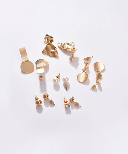Pack of 12 Gold Plated Designer Stud