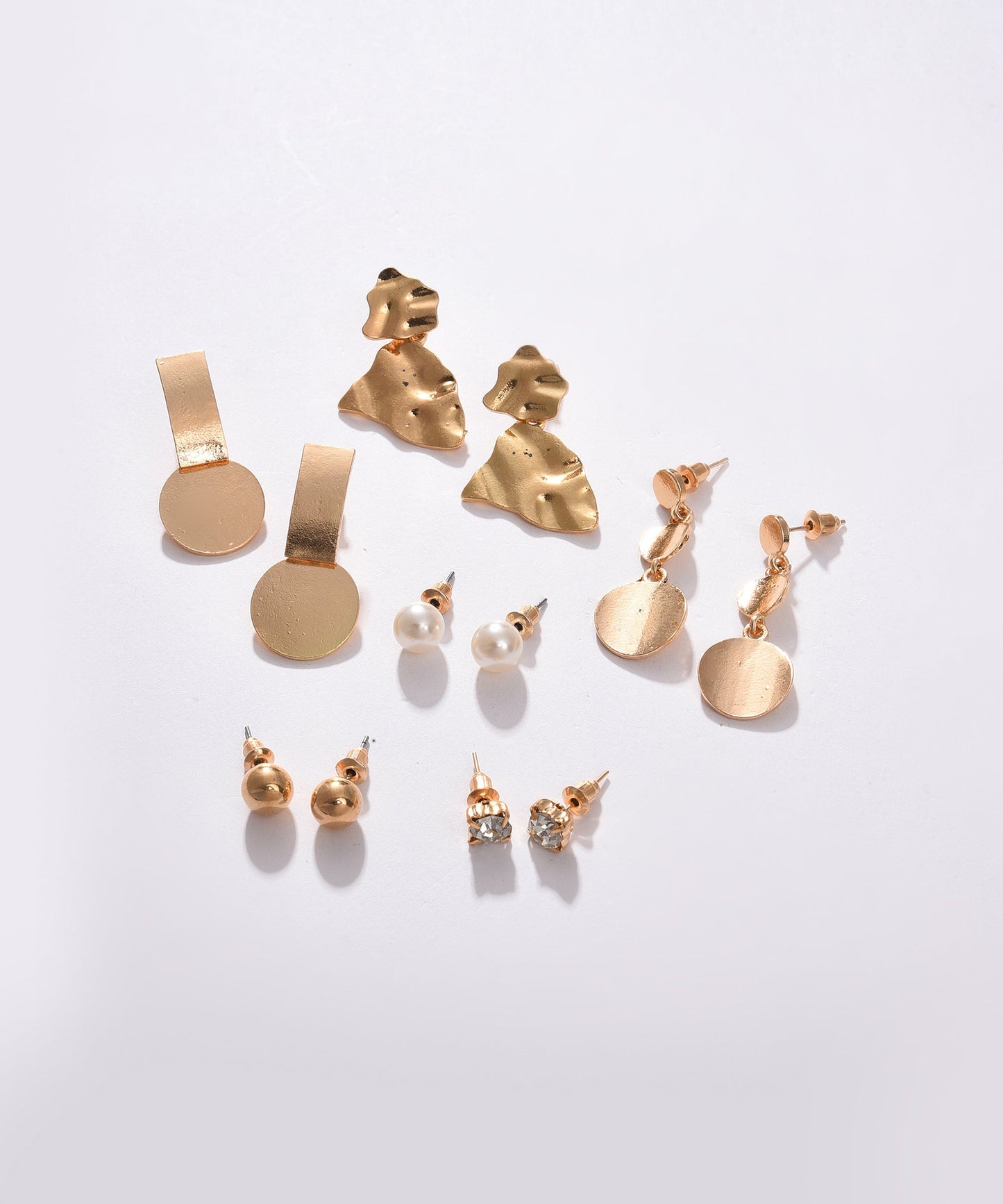 Pack of 12 Gold Plated Designer Stud