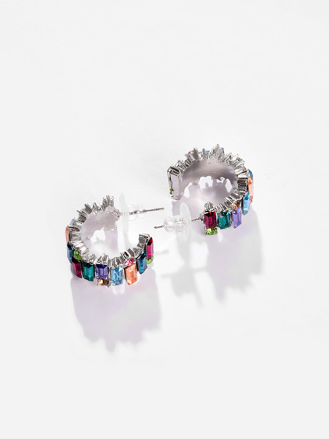 Silver Plated Designer Stone Stud