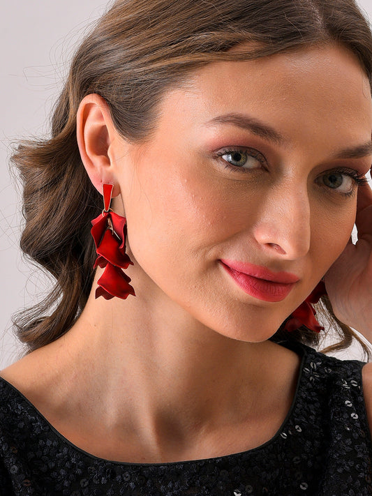 Gold Plated Designer Drop Earring