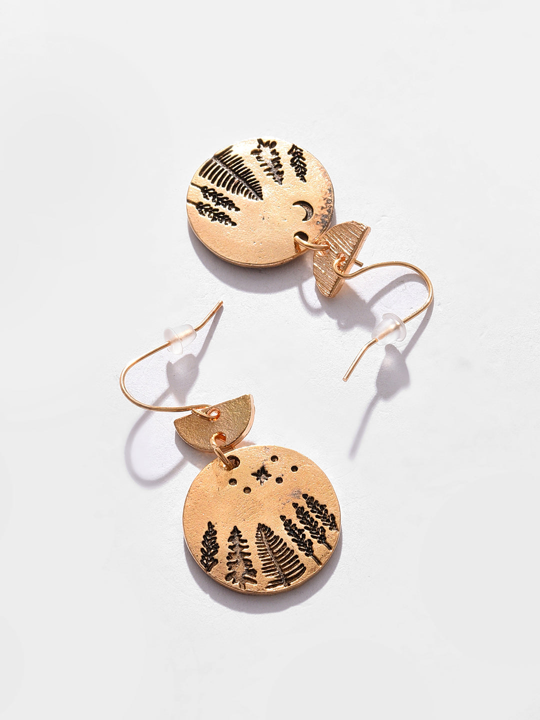 Gold Plated Designer Drop Earrings