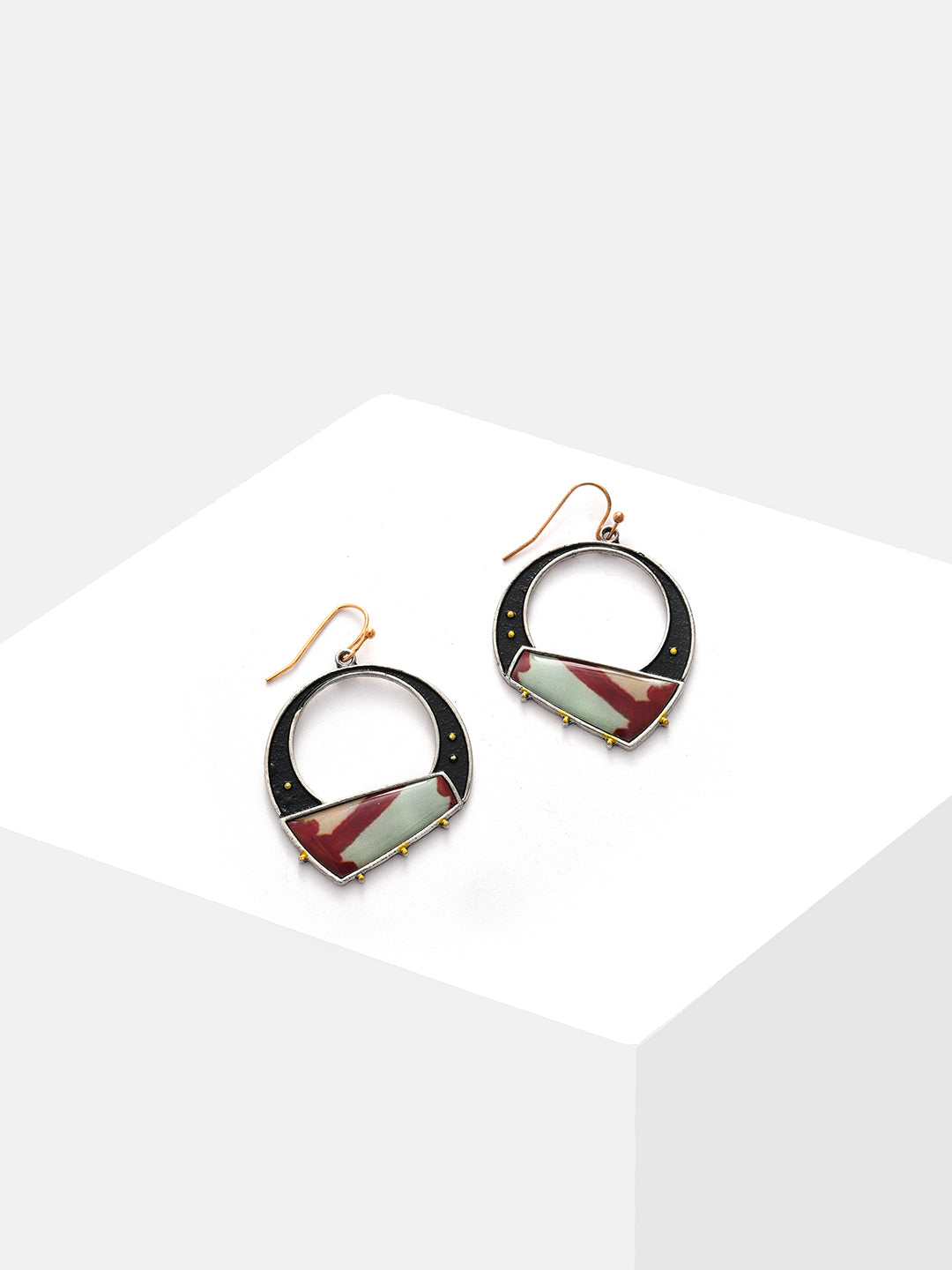 Gold Plated Designer Drop Earrings