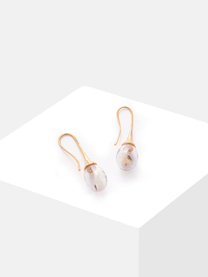 Gold Plated Designer Drop Earrings