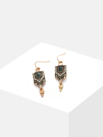 Silver Plated Designer Drop Earrings