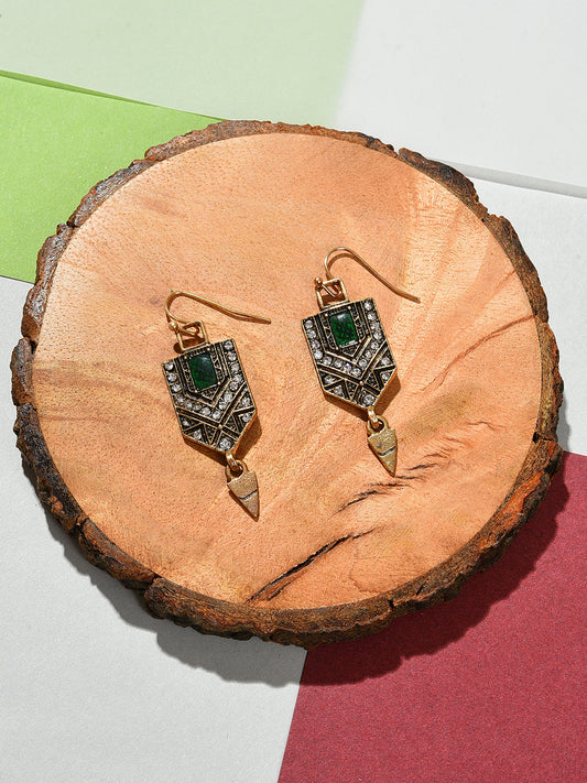 Silver Plated Designer Drop Earrings