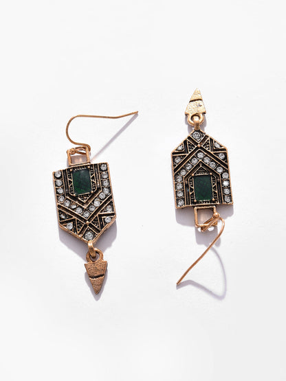 Silver Plated Designer Drop Earrings