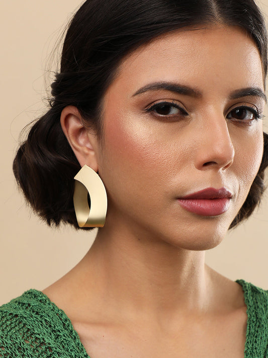 Gold Plated Designer Drop Earring