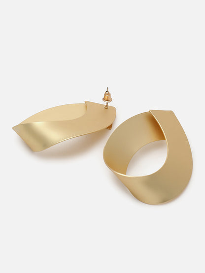 Gold Plated Designer Drop Earring