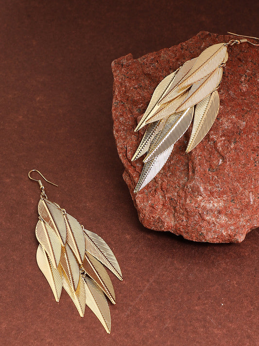 Gold Plated Designer Drop Earring