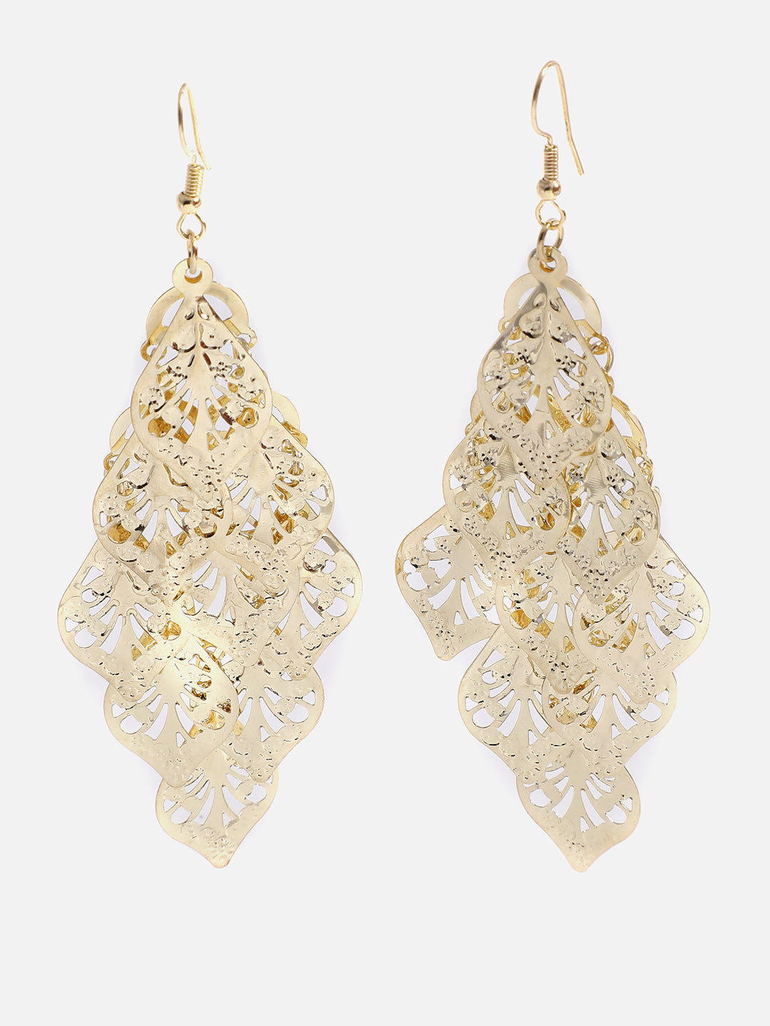 Gold Plated Designer Drop Earring