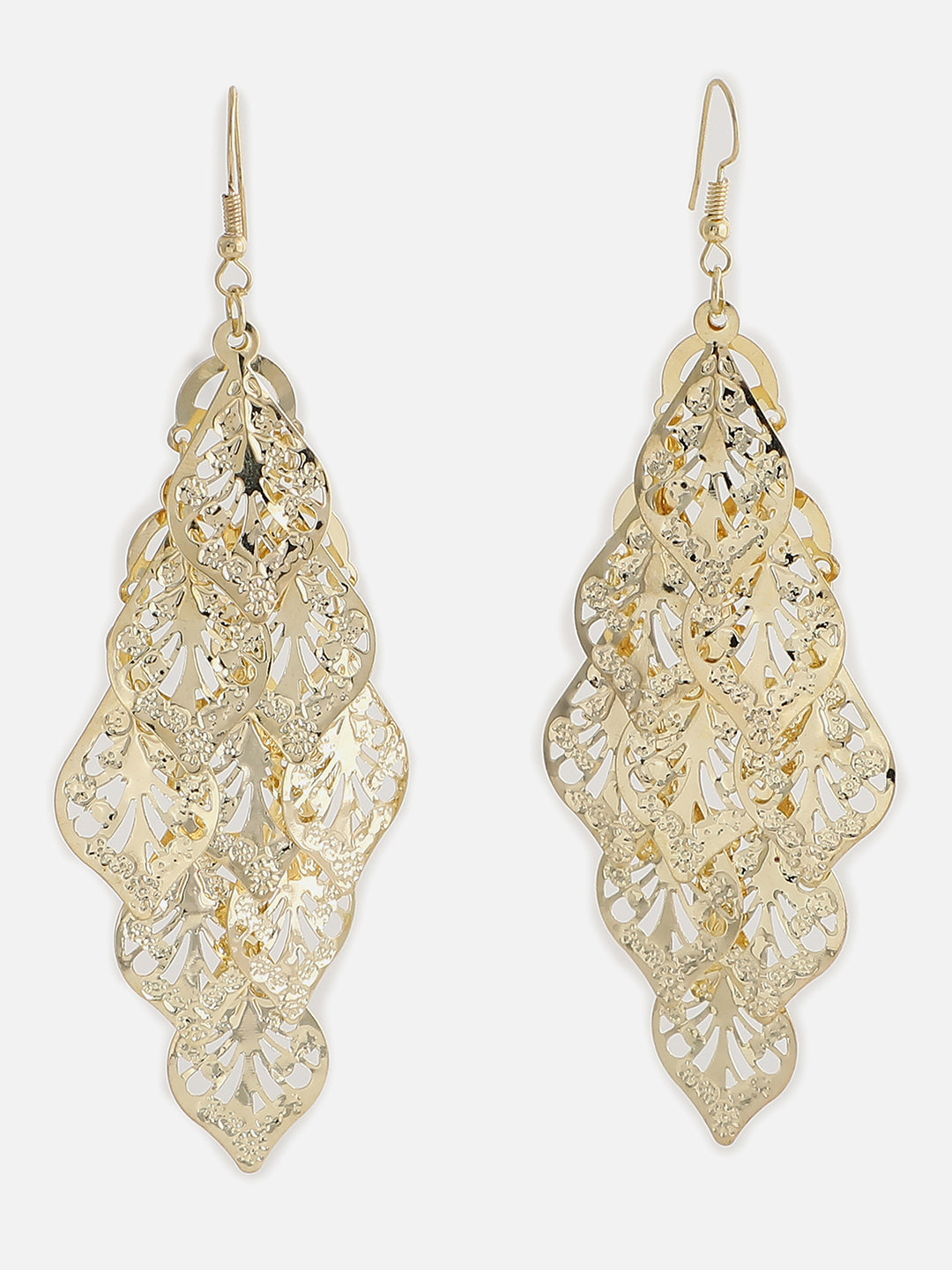 Gold Plated Designer Drop Earring