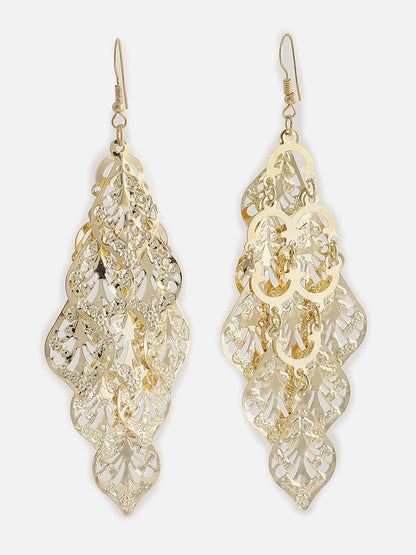Gold Plated Designer Drop Earring