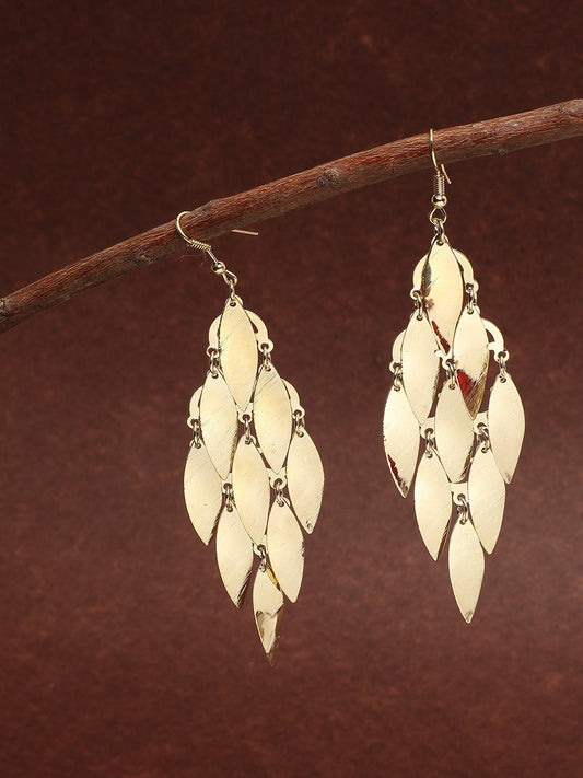 Gold Plated Designer Drop Earring