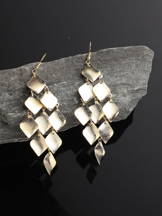 Gold Plated Designer Drop Earring
