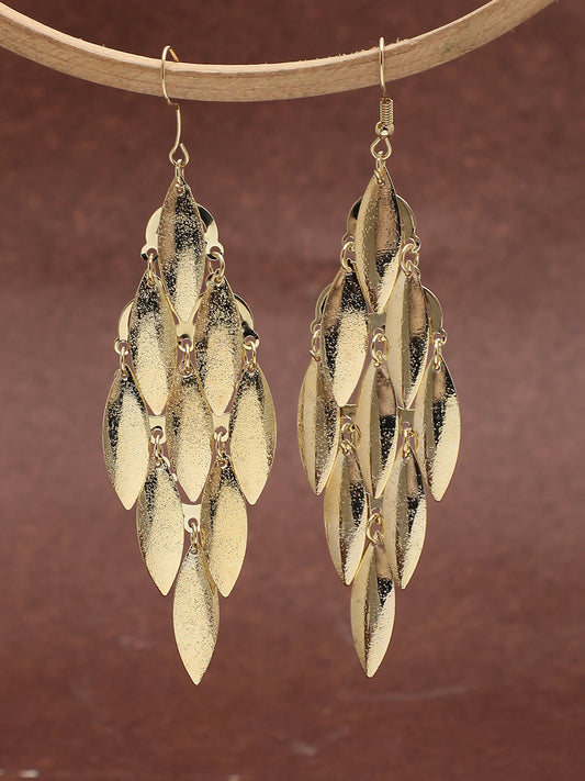 Gold Plated Designer Drop Earring