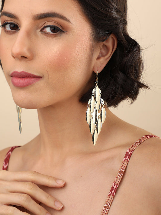 Gold Plated Designer Drop Earring