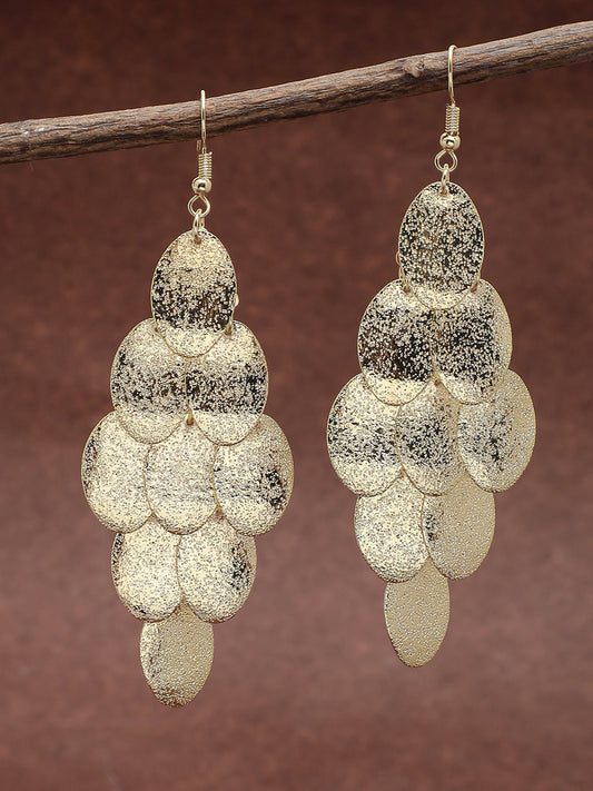 Gold Plated Designer Drop Earring