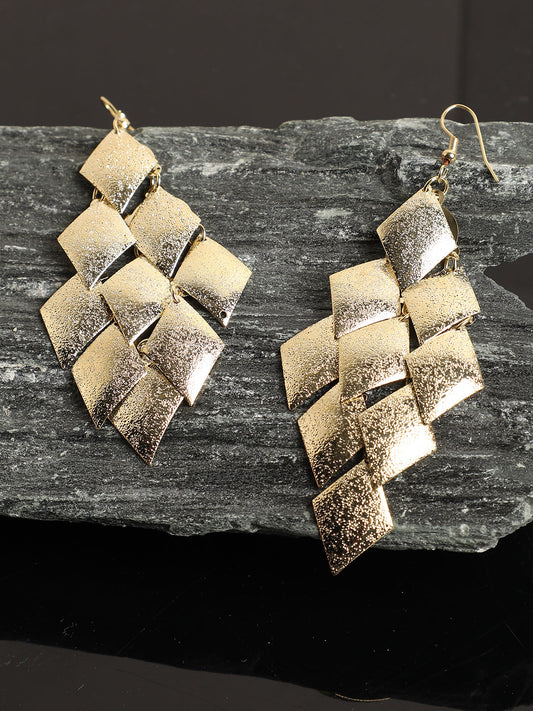 Gold Plated Designer Drop Earring