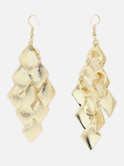 Gold Plated Designer Drop Earring