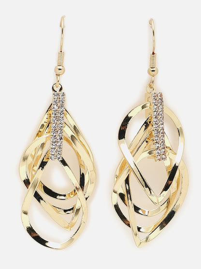 Gold Plated Designer Drop Earring