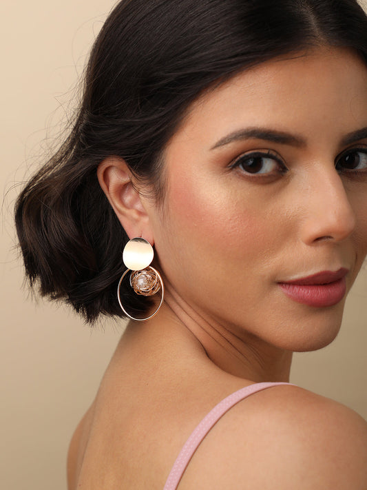 Gold Plated Designer Drop Earring