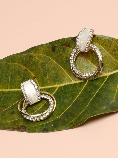 Gold Plated Designer Drop Earring