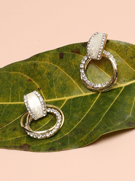 Gold Plated Designer Drop Earring