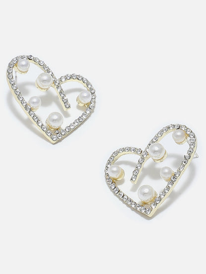 Gold Plated Pearls Stud