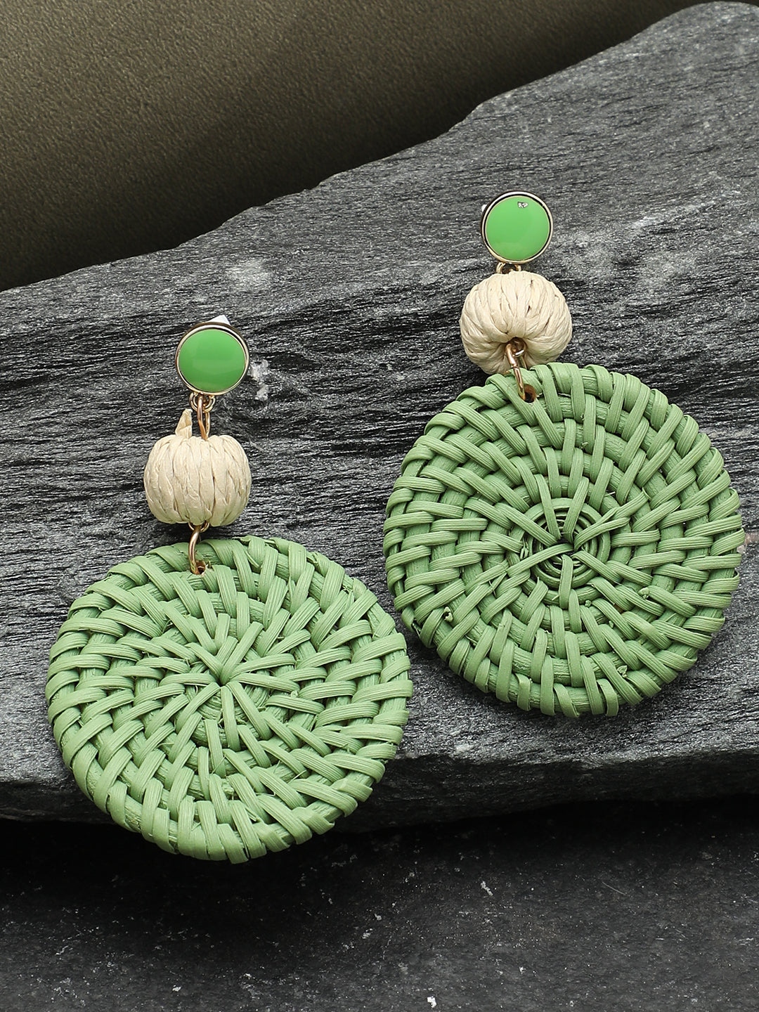 Gold Plated Beaded Drop Earring