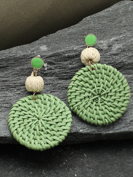Gold Plated Beaded Drop Earring