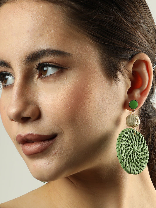 Gold Plated Beaded Drop Earring