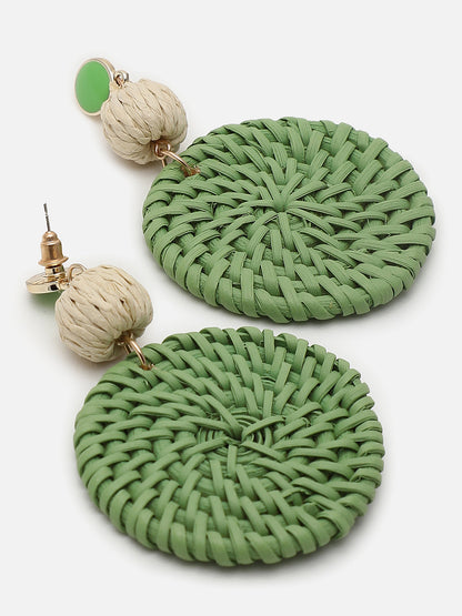 Gold Plated Beaded Drop Earring