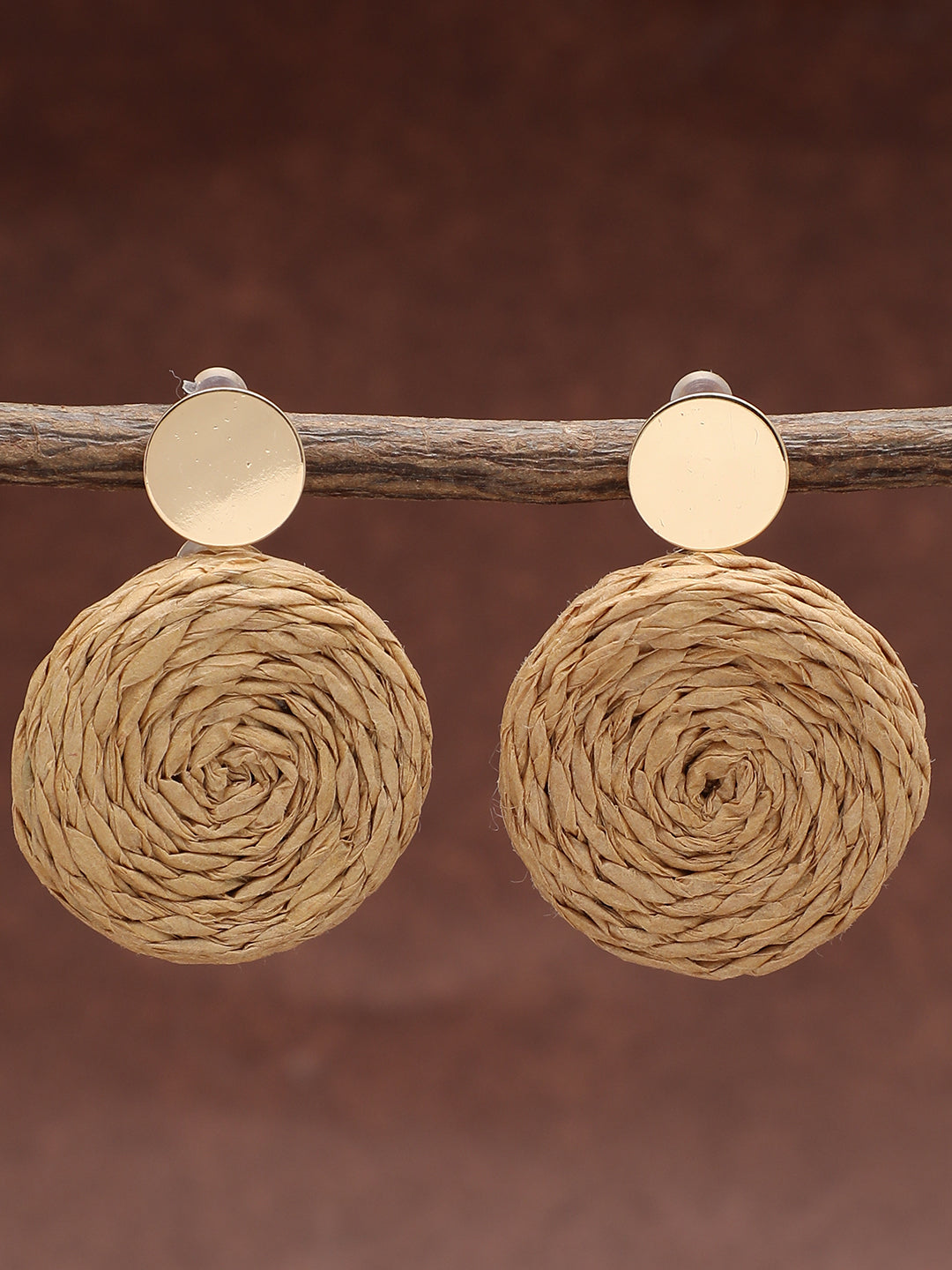 Gold Plated Beaded Drop Earring