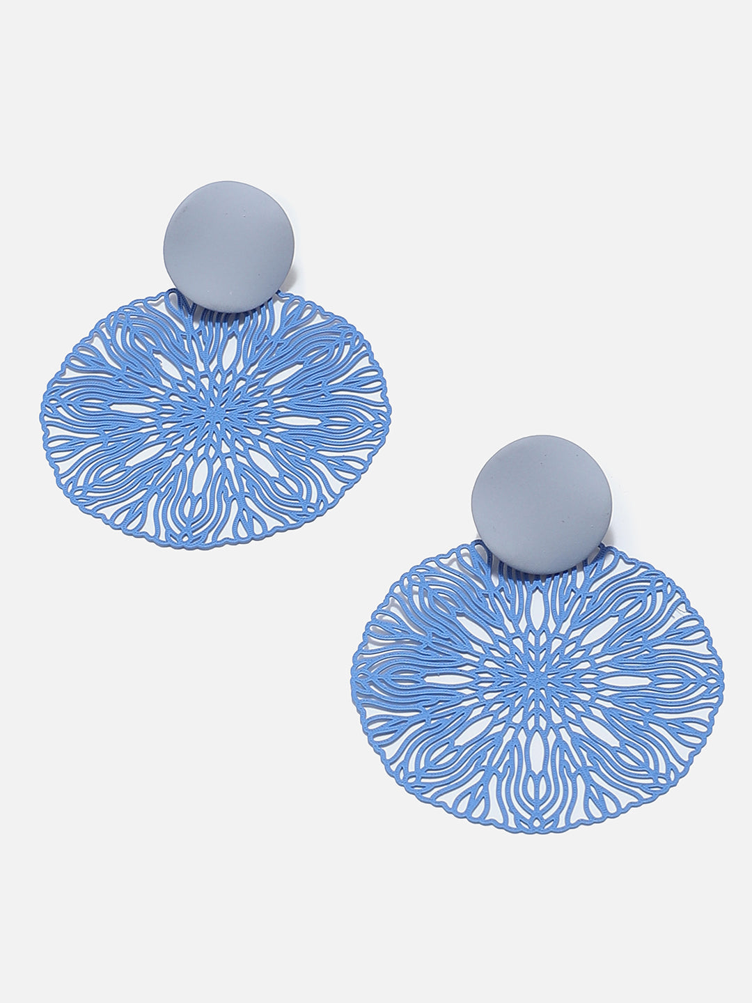 Gold Plated Designer Stone Drop Earring