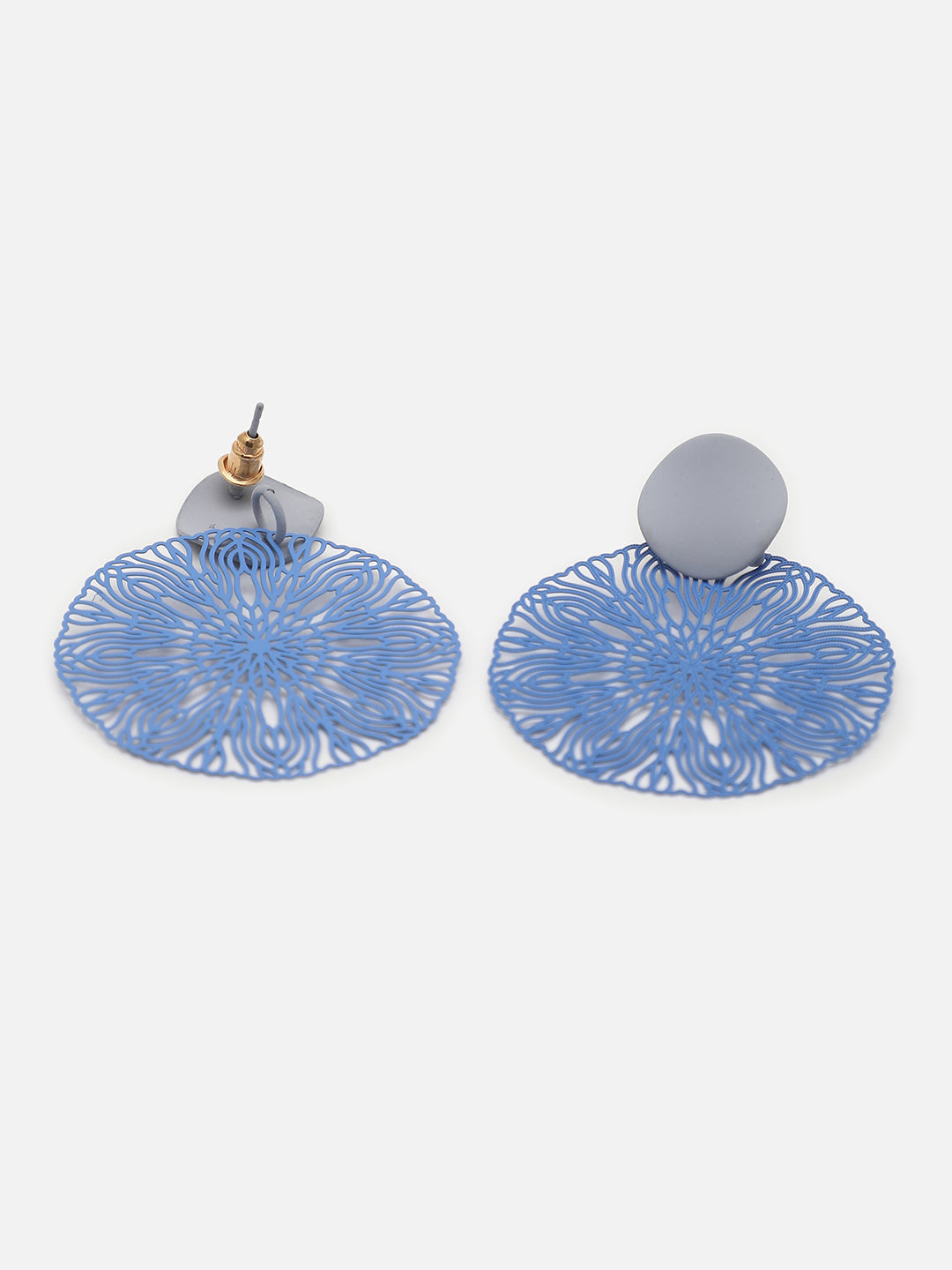 Gold Plated Designer Stone Drop Earring