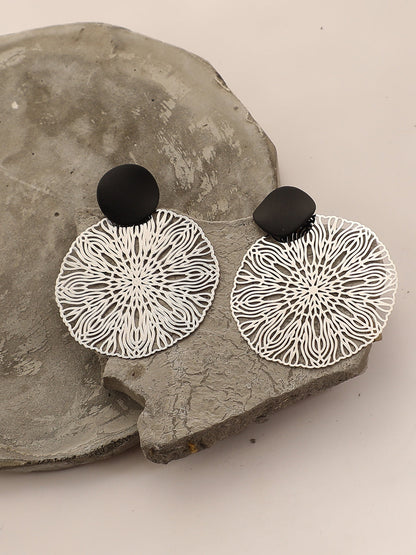 Gold Plated Designer Stone Drop Earring