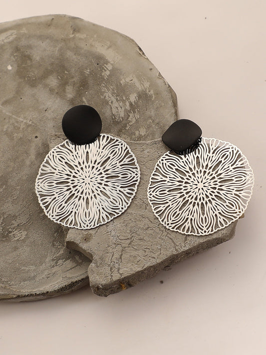 Gold Plated Designer Stone Drop Earring
