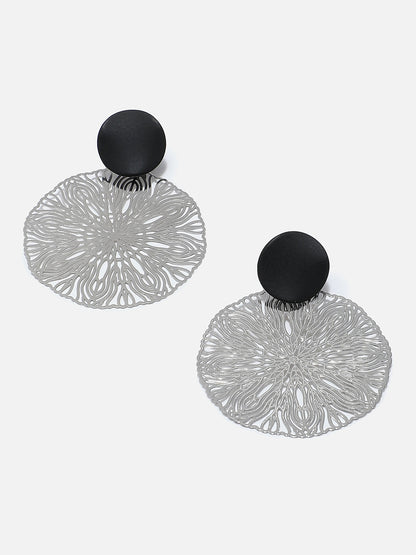 Gold Plated Designer Stone Drop Earring