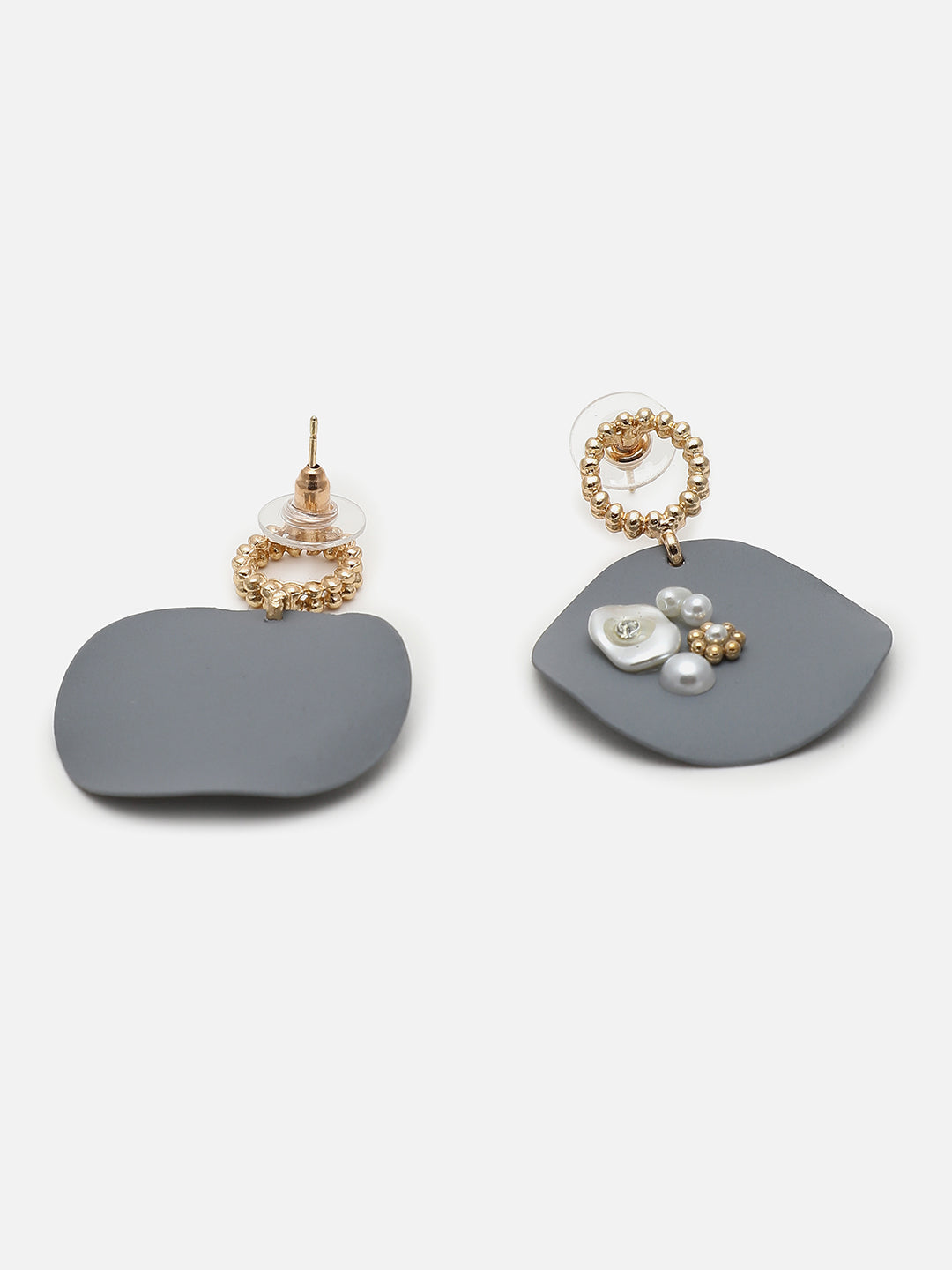 Gold Plated Designer Stone Drop Earring