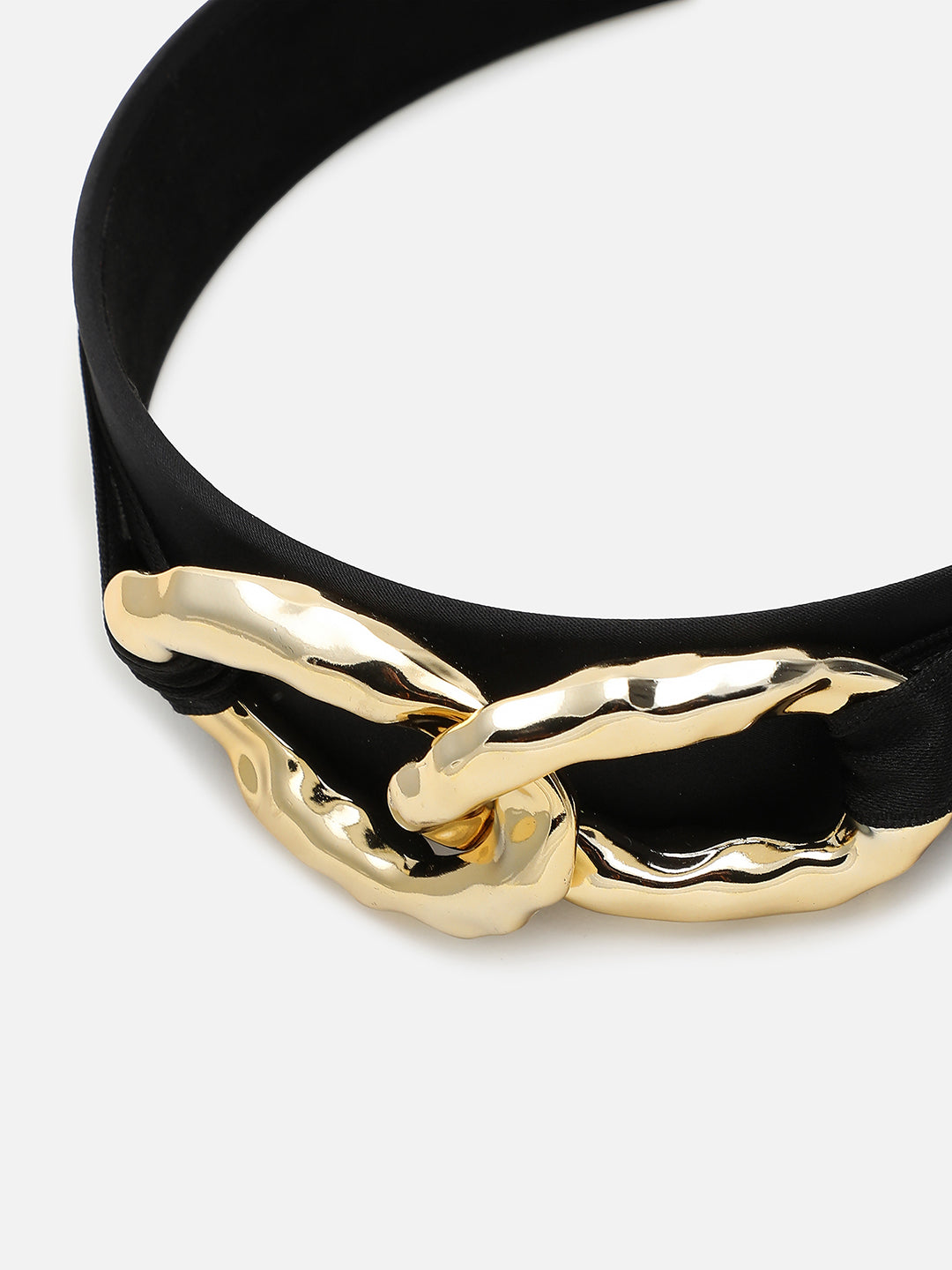 BLACK LINK DETAILING HAIR BAND