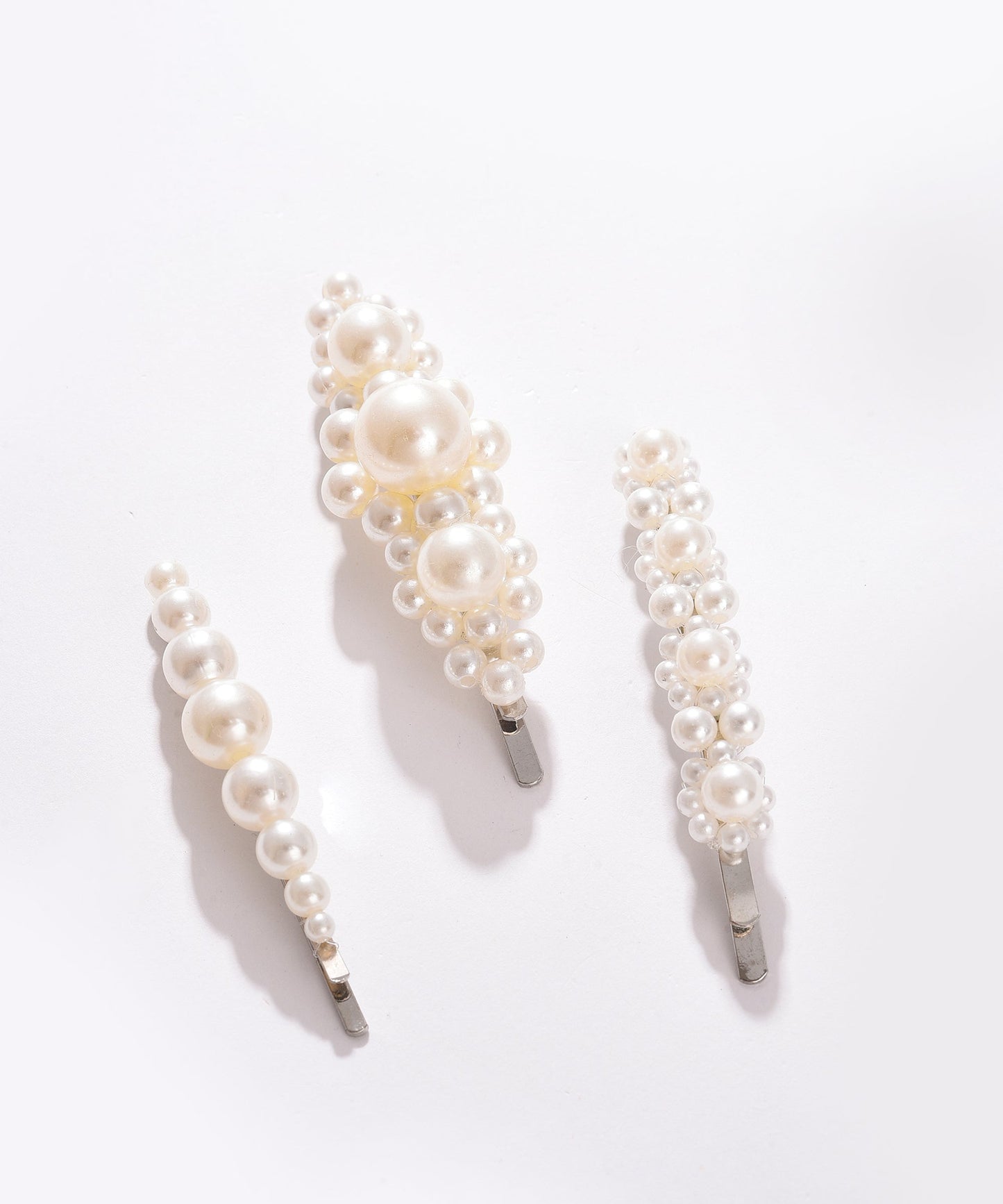 Pack of 3 Gold Plated Pearls Hair Pin