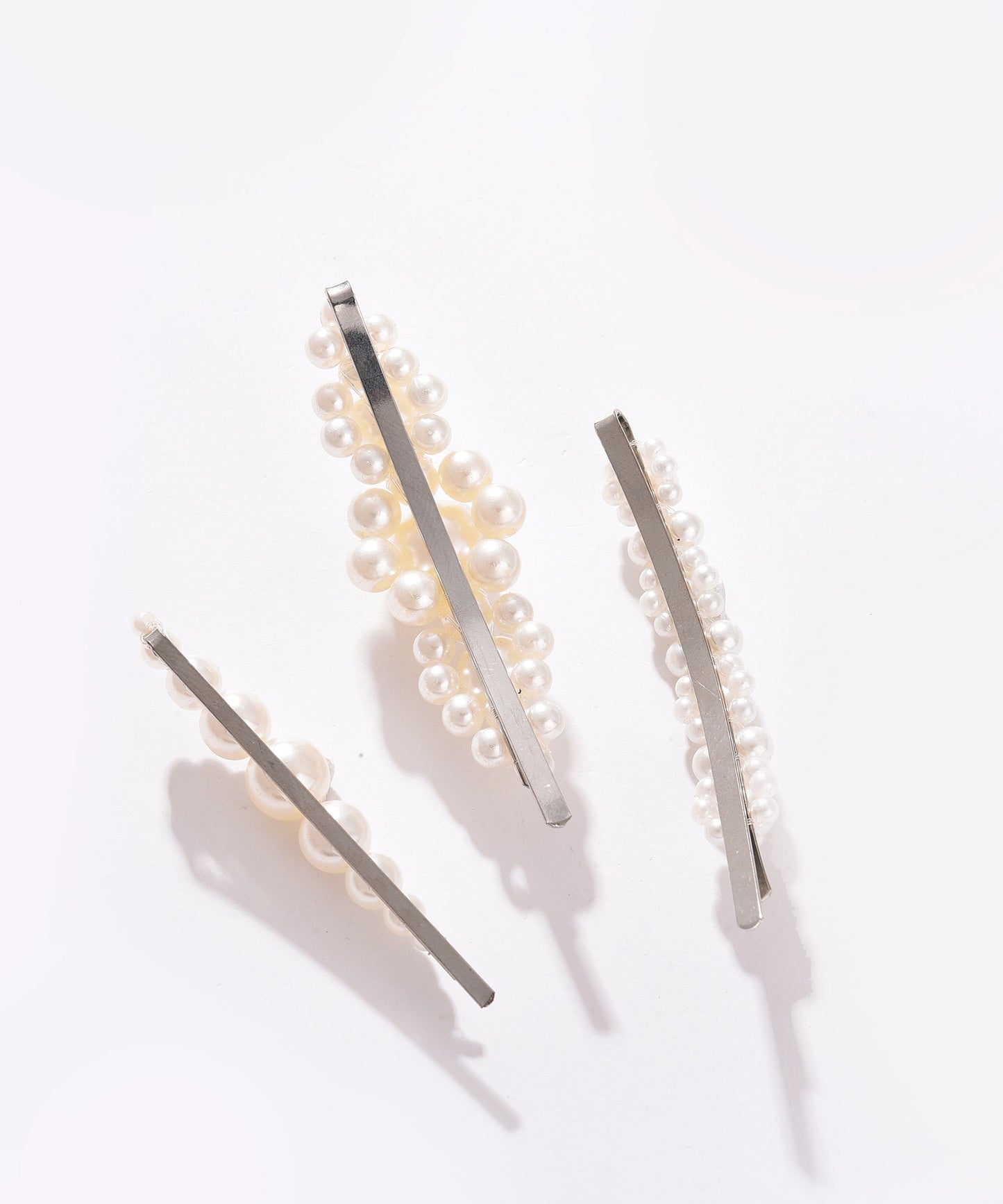 Pack of 3 Gold Plated Pearls Hair Pin