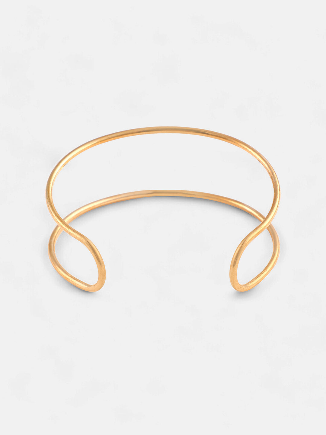 The Minimal Lined Cuff Armlet - California Gold-SOHIAR6197
