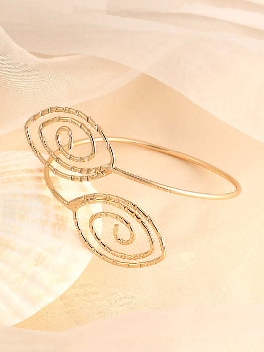 The Swirl Statement Armlet - California Gold-SOHIAR6198