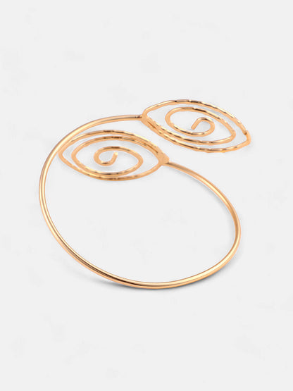 The Swirl Statement Armlet - California Gold-SOHIAR6198