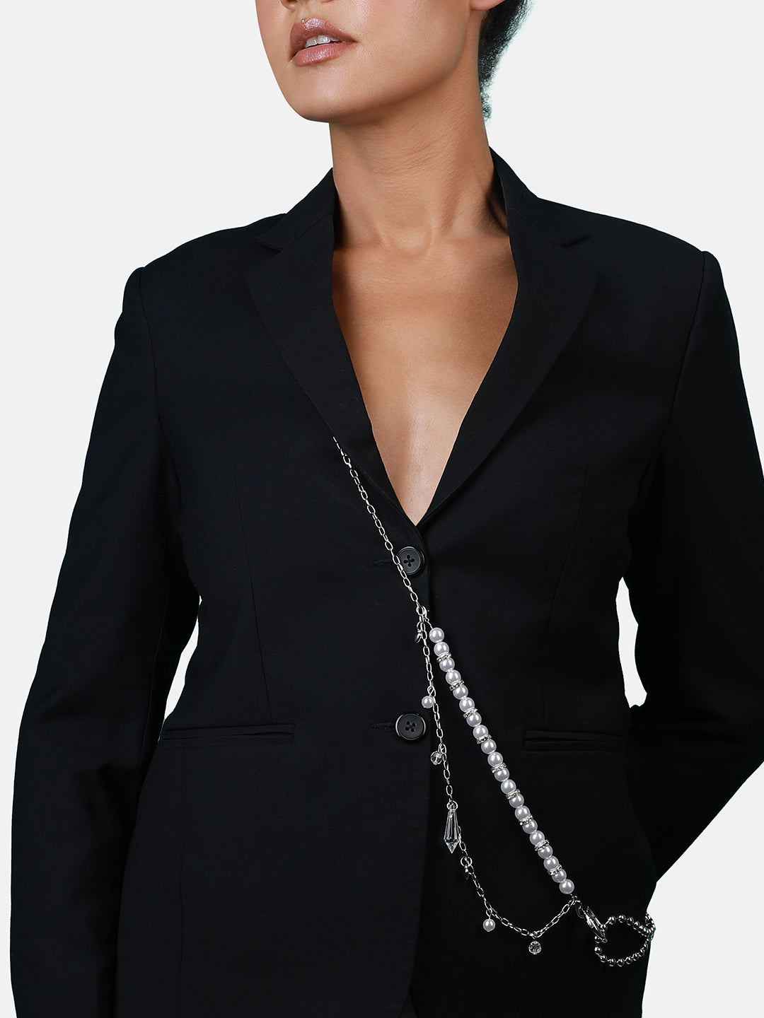 Silver-Plated Pearl Necklace