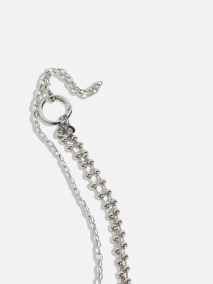 Silver-Plated Pearl Necklace
