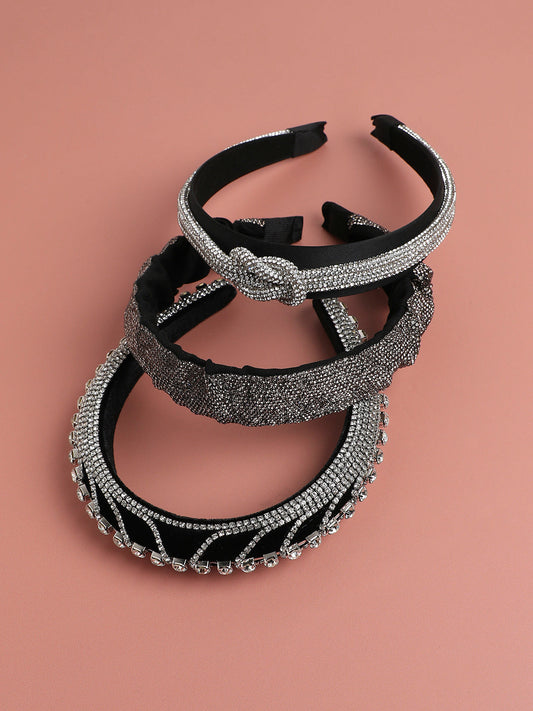 Glam Band Set of 3 Embellished Hairband